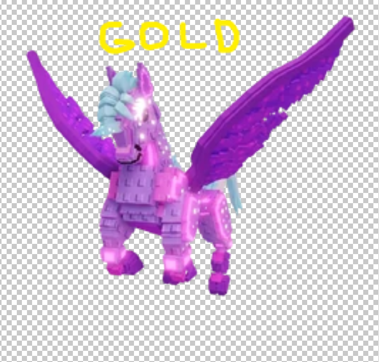Gold Celestial Pegasus
